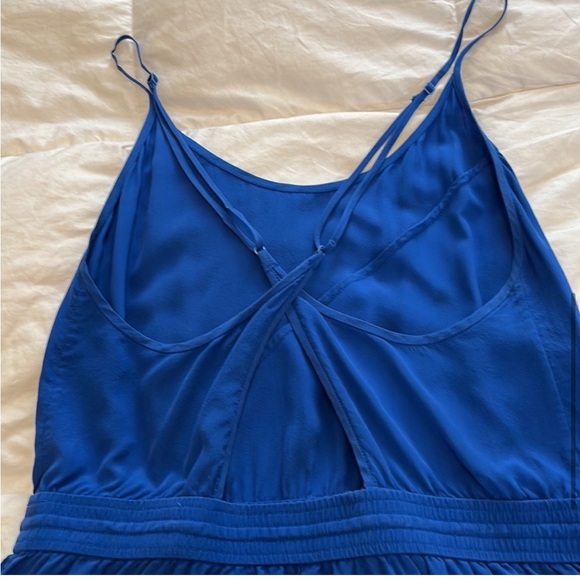 100% Silk Colbalt Blue Wilfred Romper from Aritizia - Picture 7 of 10